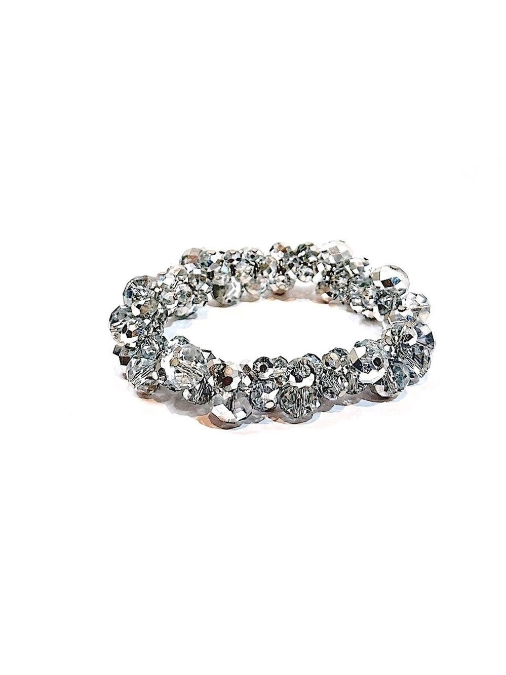 WHITE HOUSE BLACK MARKET Crystal Bauble Elastic Bracelet 💎NEW!💎 - Picture 4 of 7